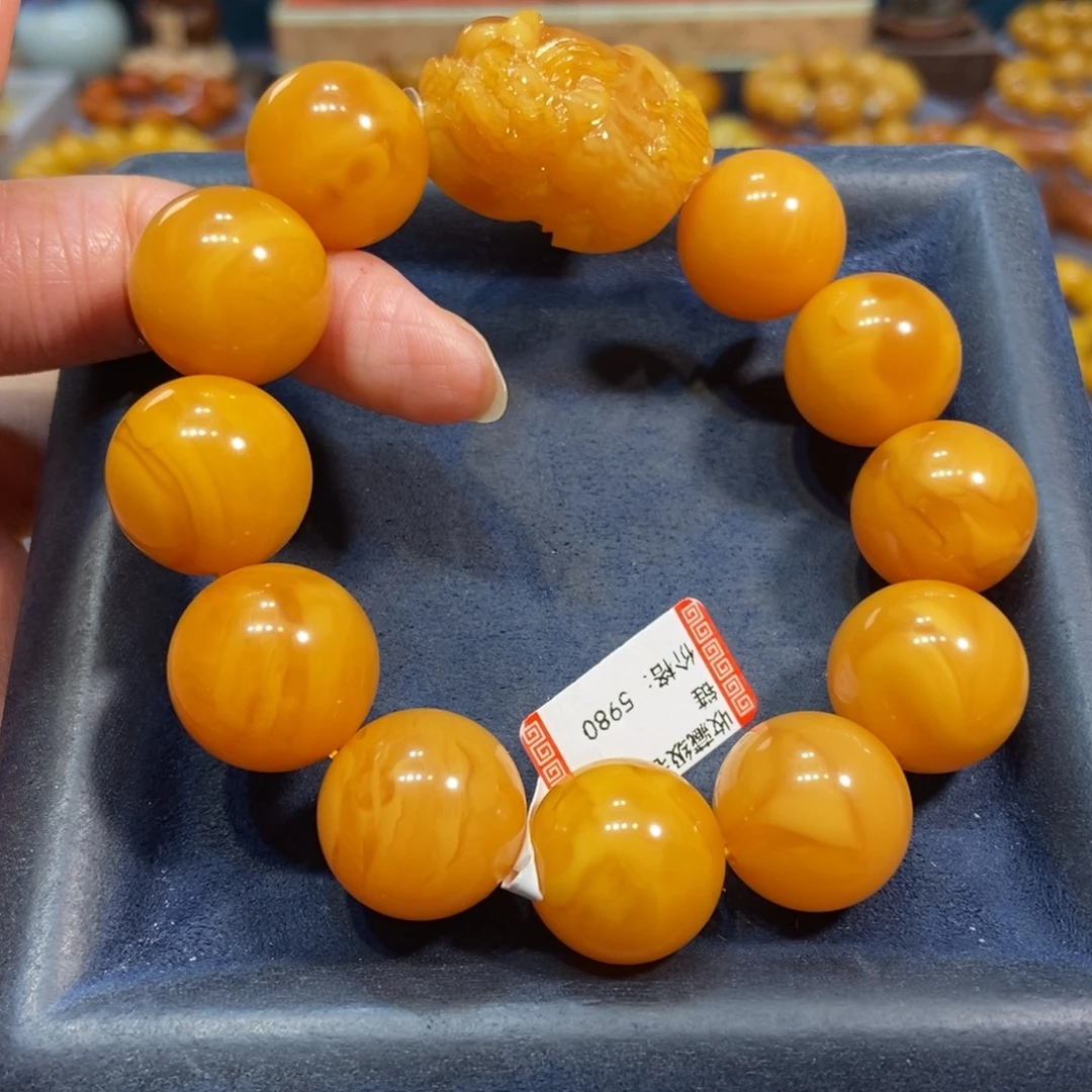 手链琥珀未镶嵌蜜蜡