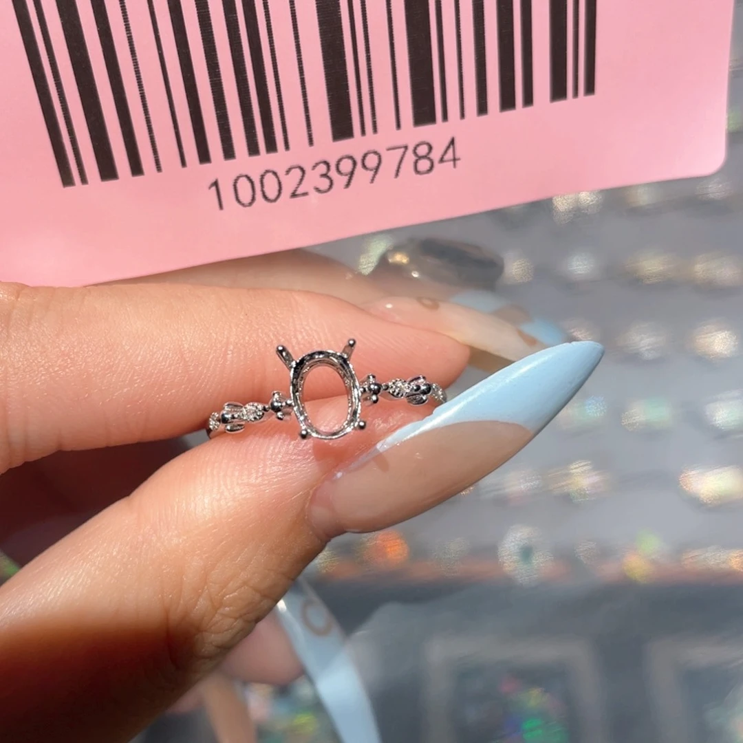 欧泊银S925镶嵌欧泊戒指陌*