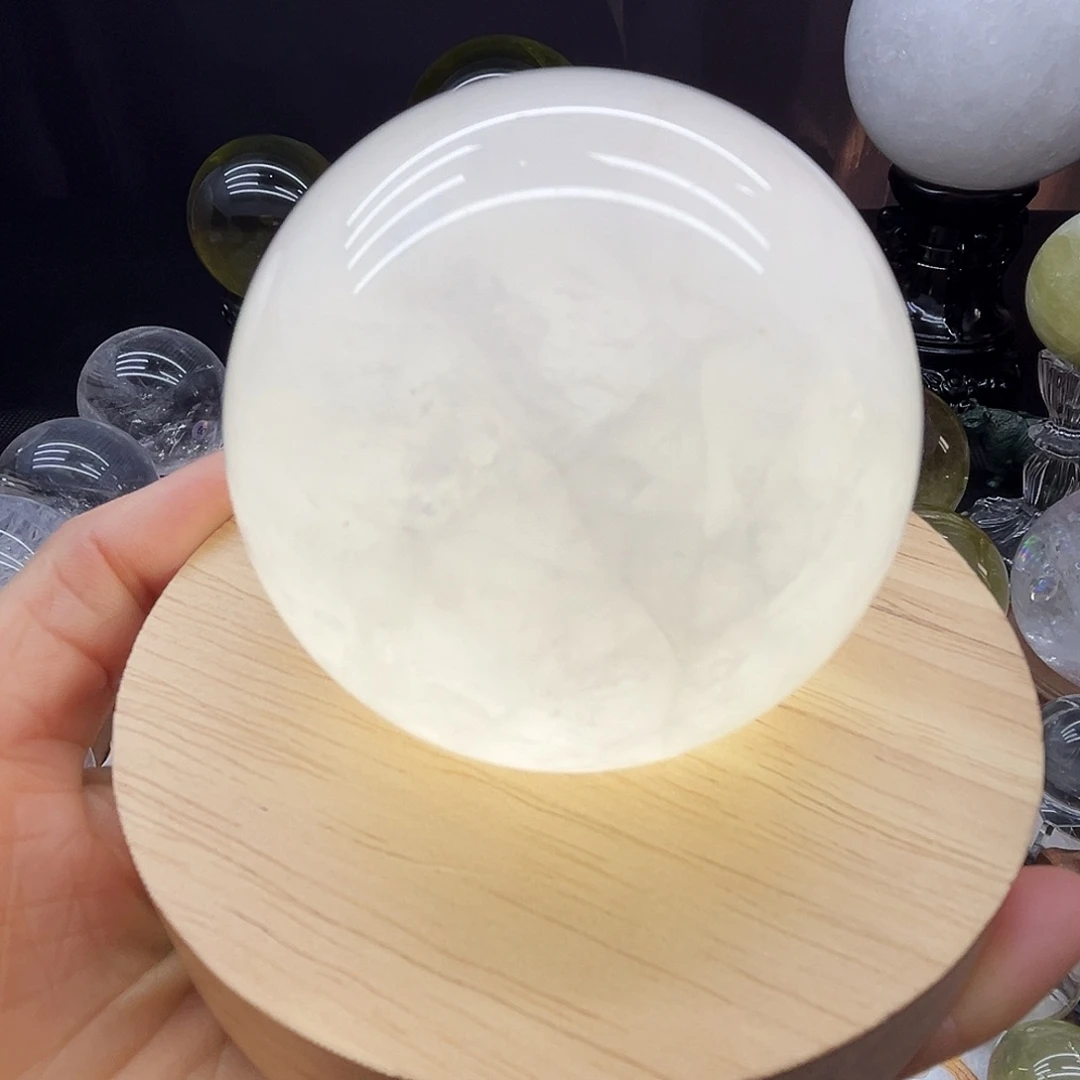 未镶嵌水晶珠宝半成品6.37公分