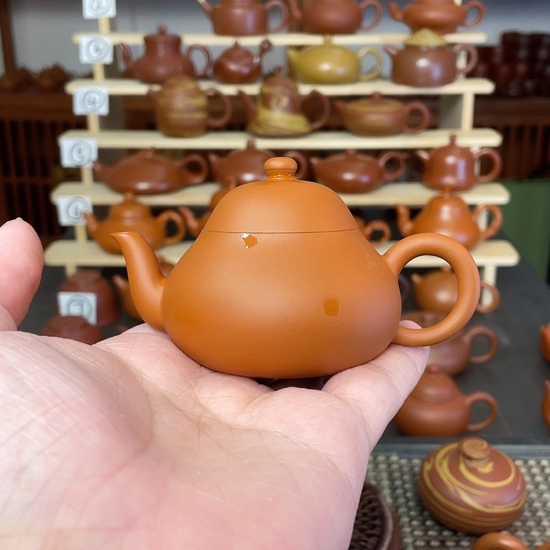 茶壶紫砂100cc鸡蛋黄矮梨