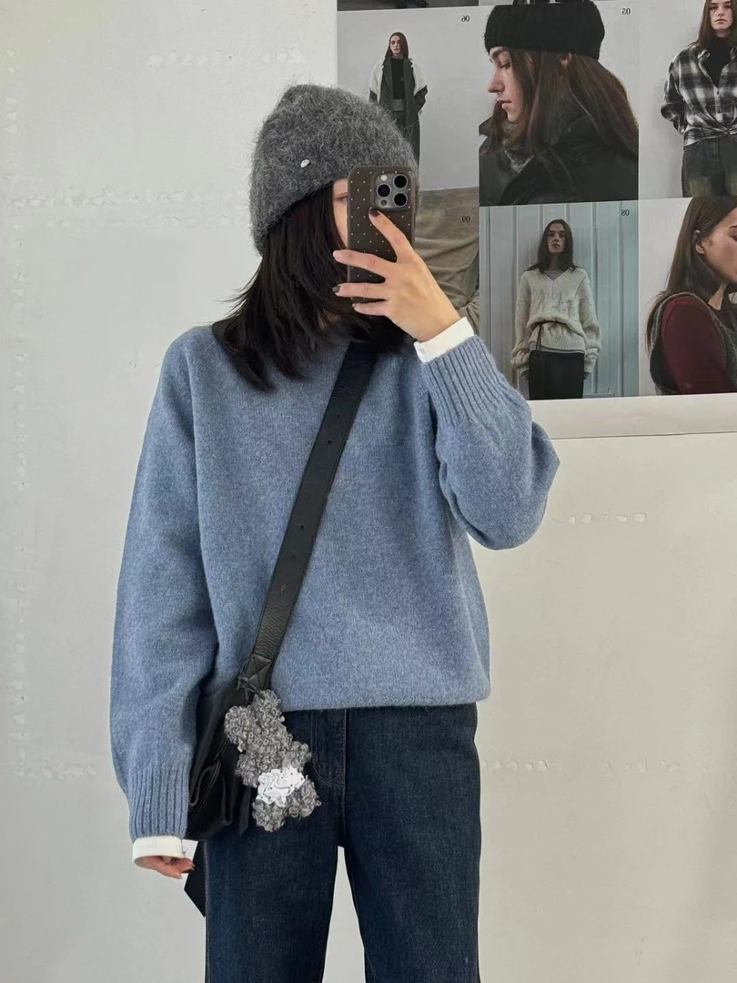 Yourdress韩国女装羊毛圆领毛衣 针织衫 AMY