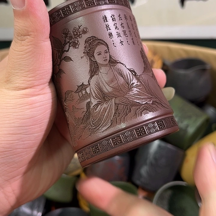 茶杯紫砂全手工紫砂主人杯