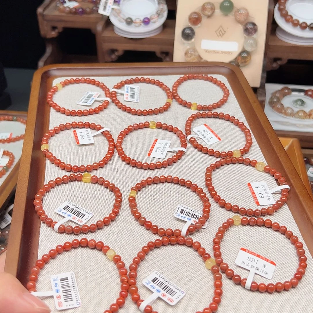 南红玛瑙未镶嵌手链001