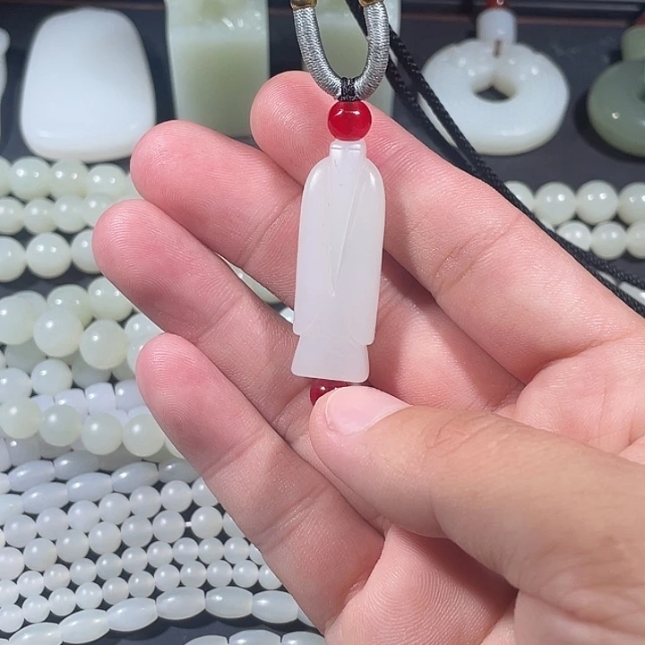 吊坠(不含链)未镶嵌和田玉翁仲