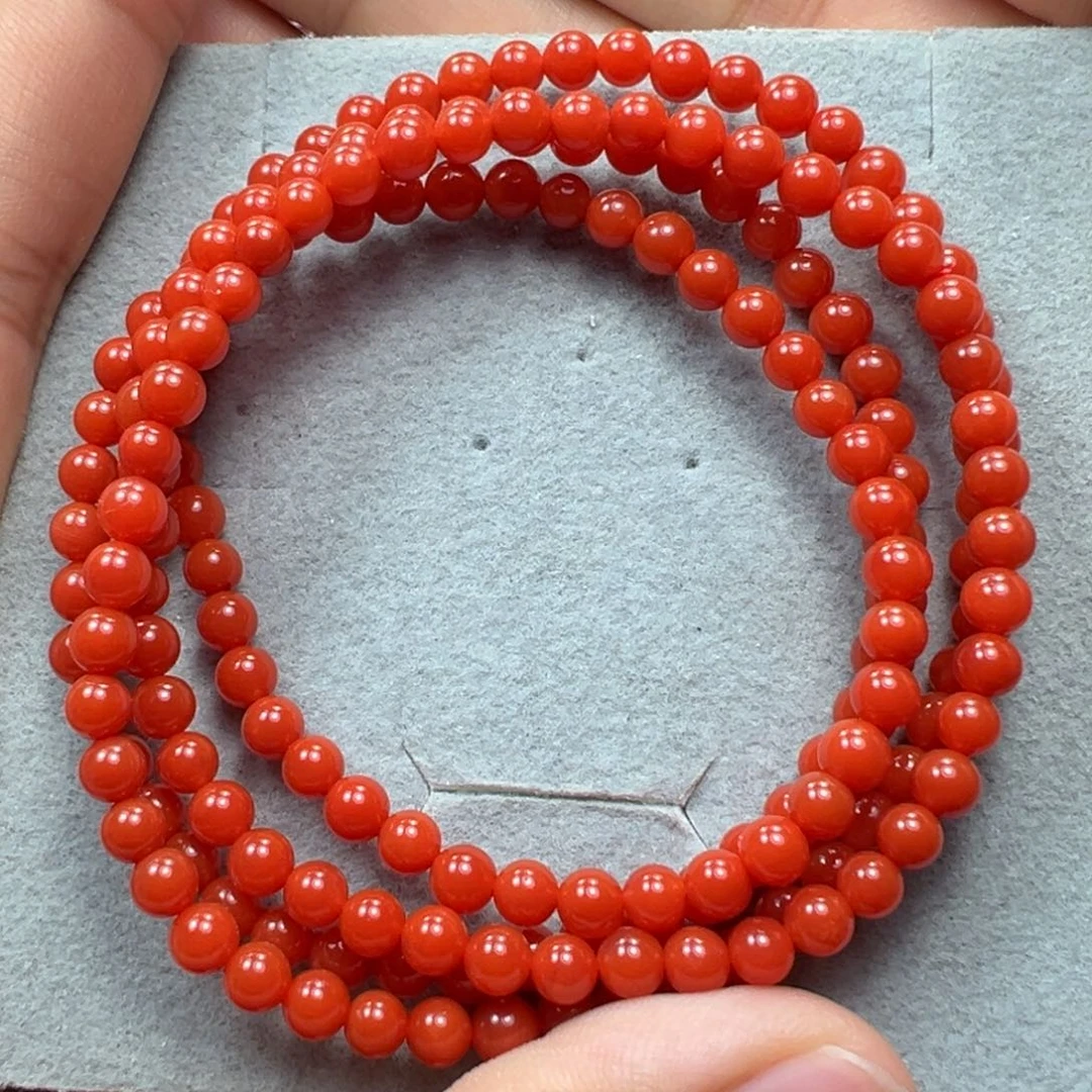 南红玛瑙手串未镶嵌