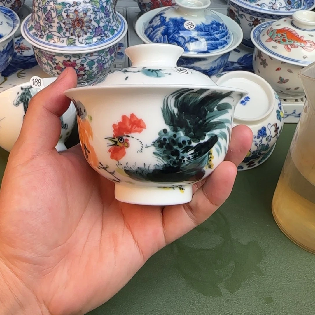 彦祖纯手工手绘茶具290