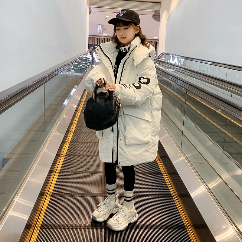 女童羽绒服2024新款白鸭绒