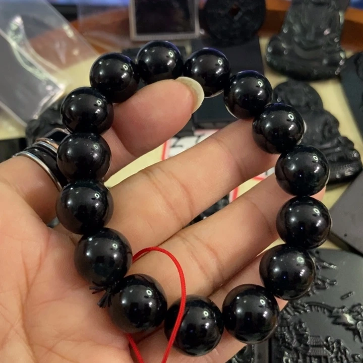 翡翠手链未镶嵌墨翠14