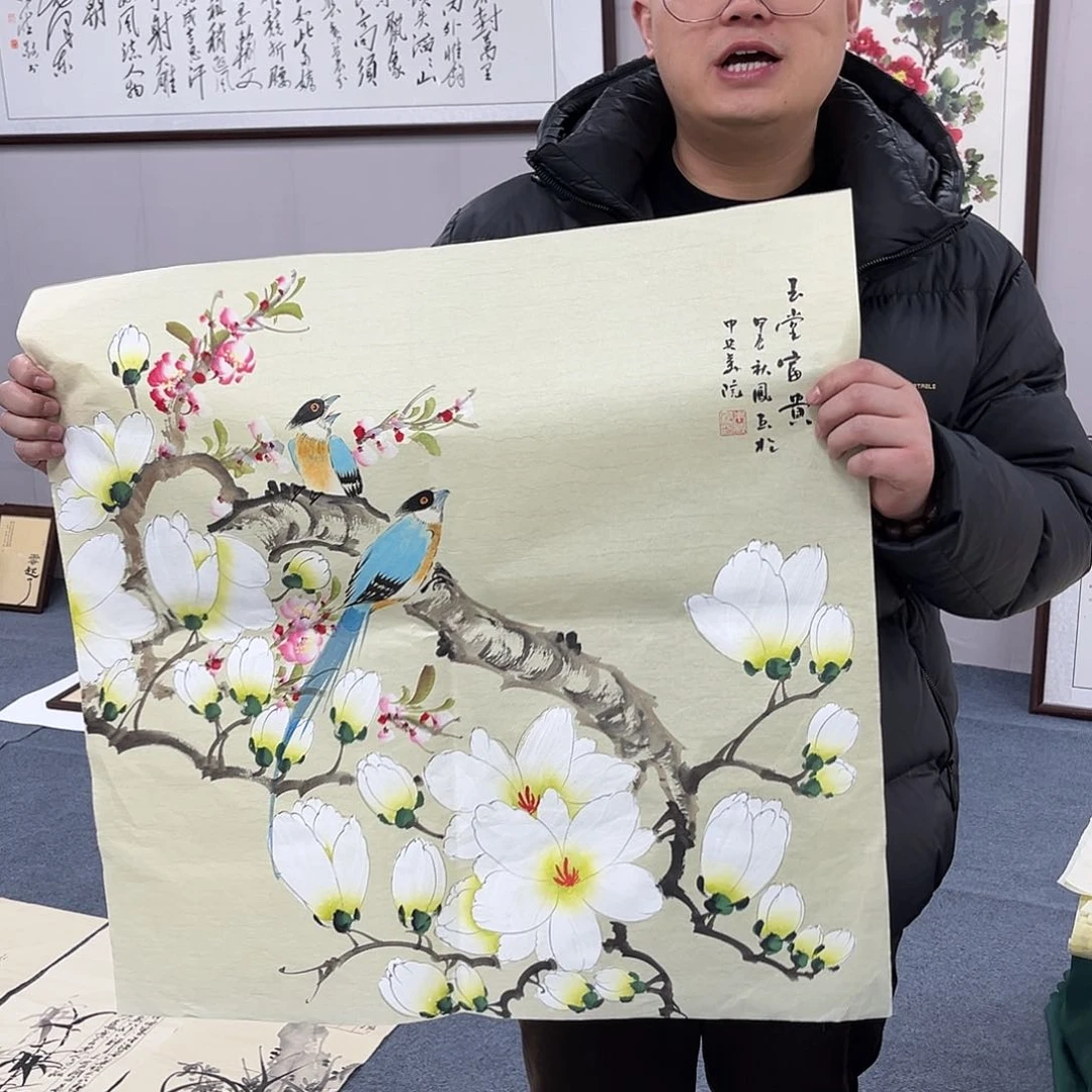 国画宣纸国画纯手绘作品