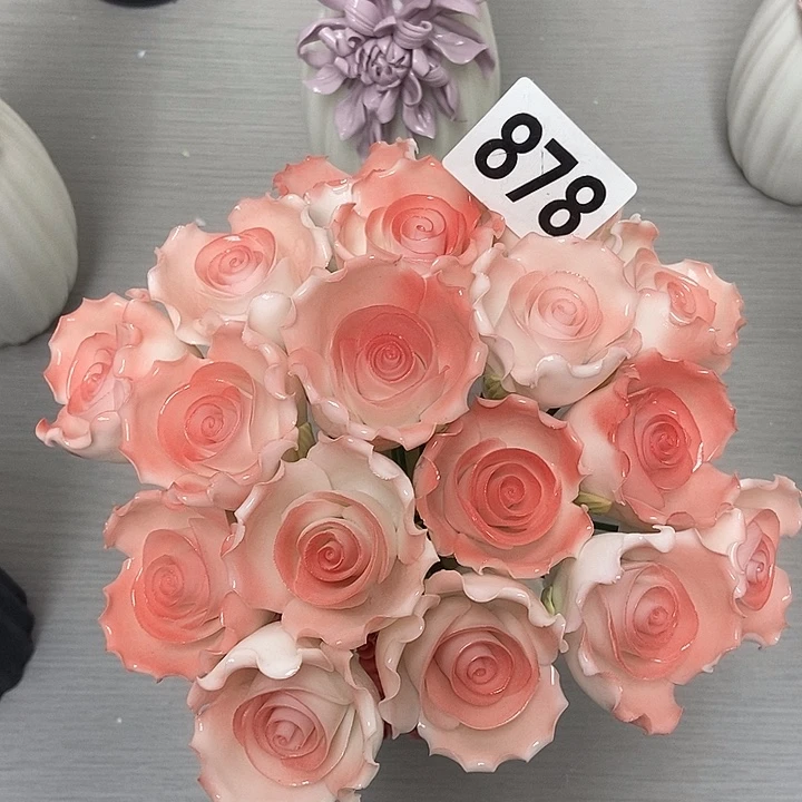 陶瓷纯手工捏花设计