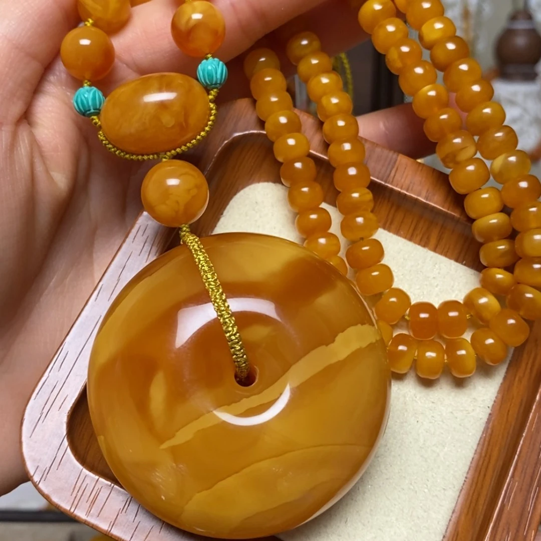 【闪购商品】蜜蜡颈饰未镶嵌项链