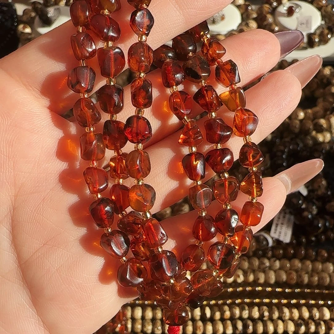 琥珀未镶嵌手链抚顺琥珀