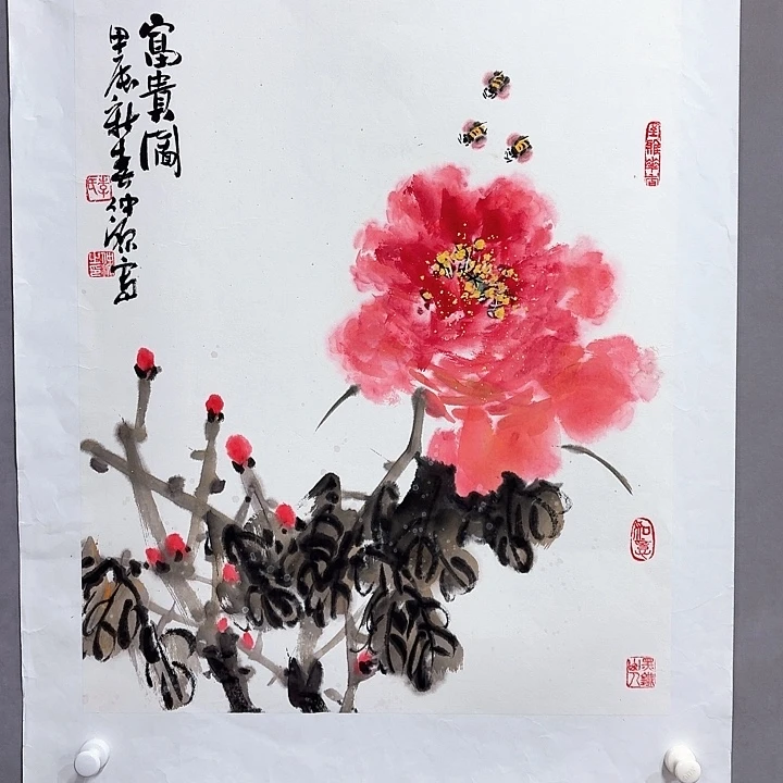 国画亲笔手绘放心去藏