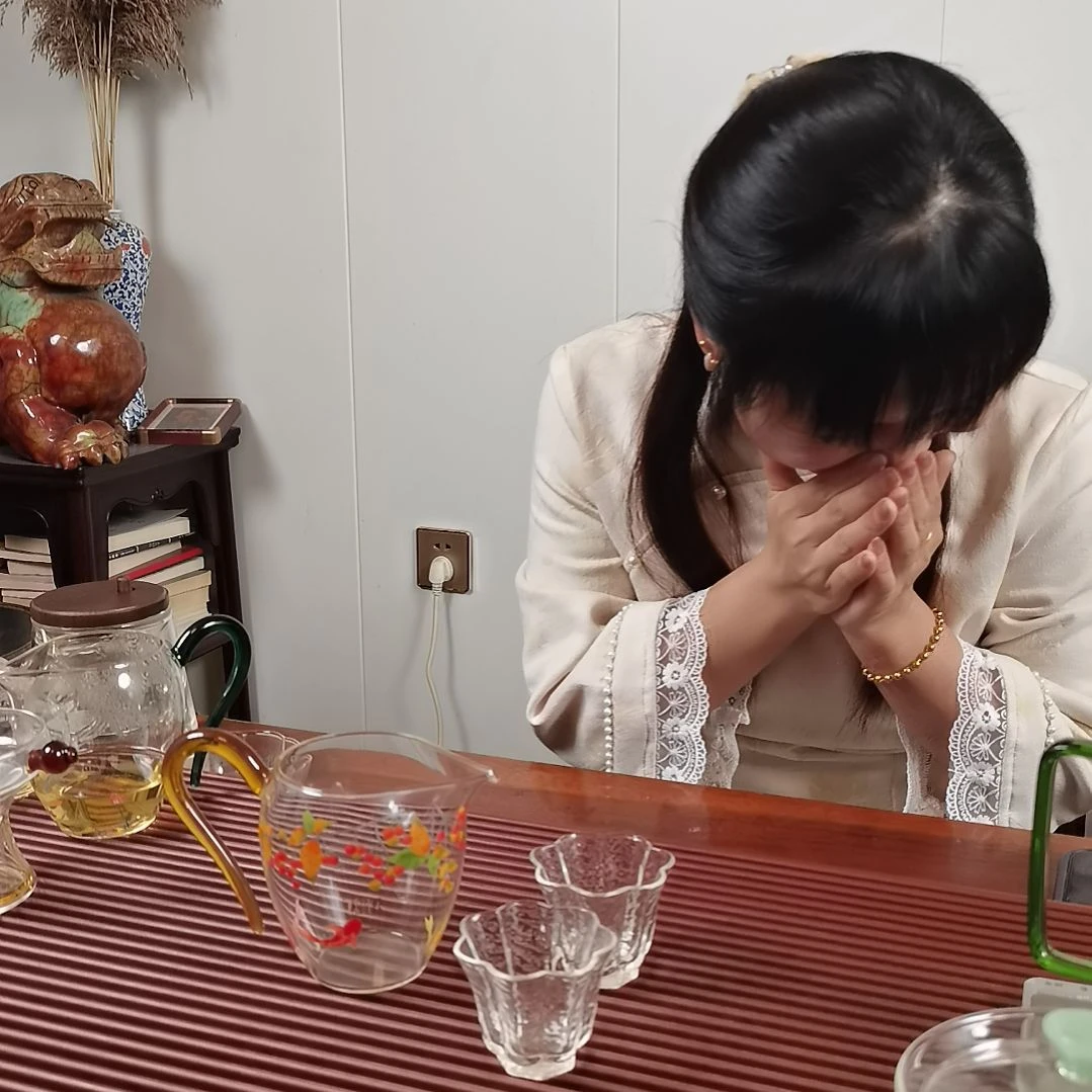 手柄款高硼硅玻璃鲤跃楠瑞公杯配两支小杯