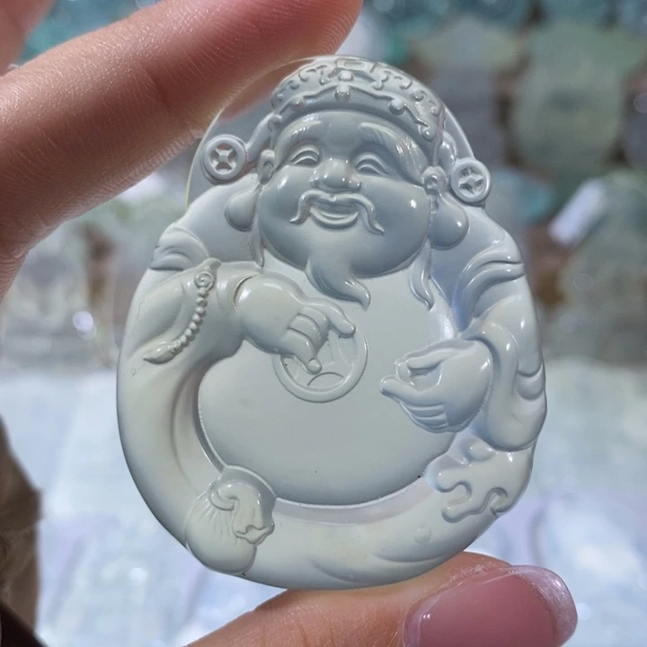 岫玉未镶嵌吊坠吊坠