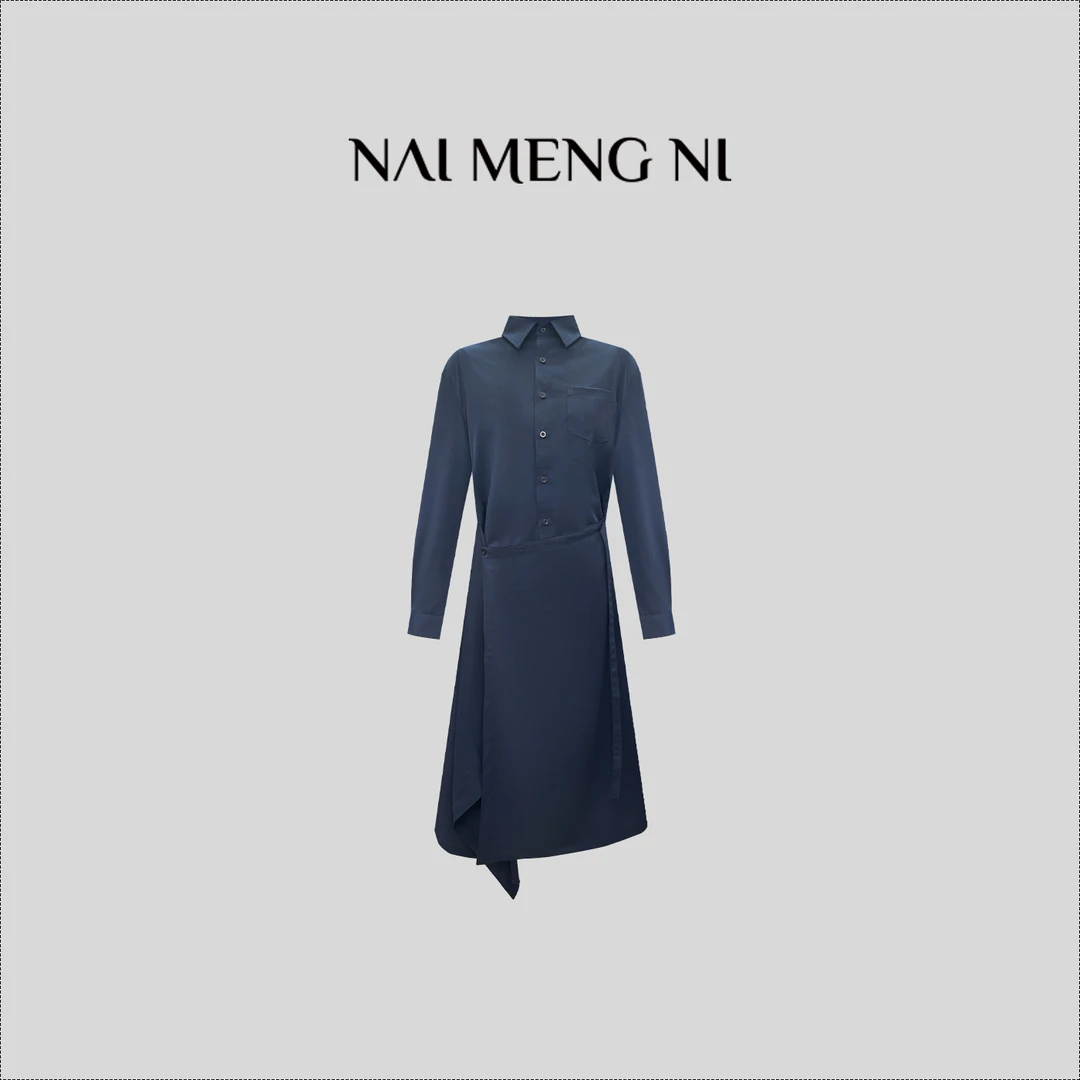 【齐齐定制】轻奢春秋款长裙显瘦连衣裙 25N4546
