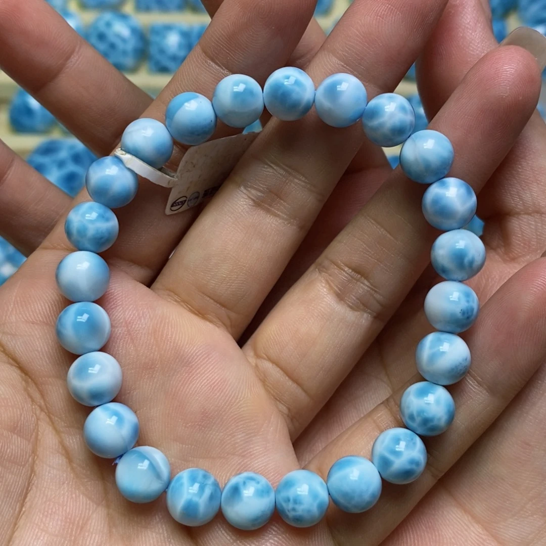 针钠钙石（海纹石）未镶嵌手链