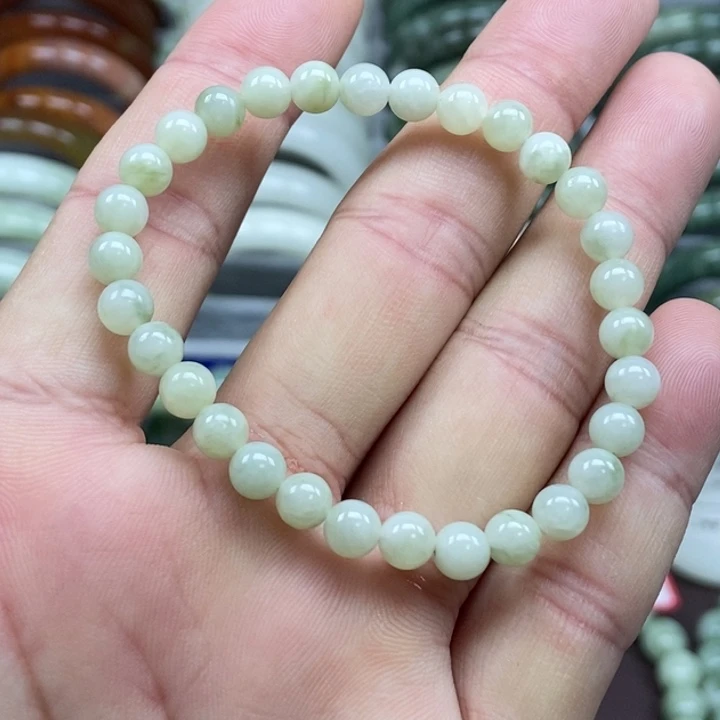 蛇纹石玉未镶嵌手链