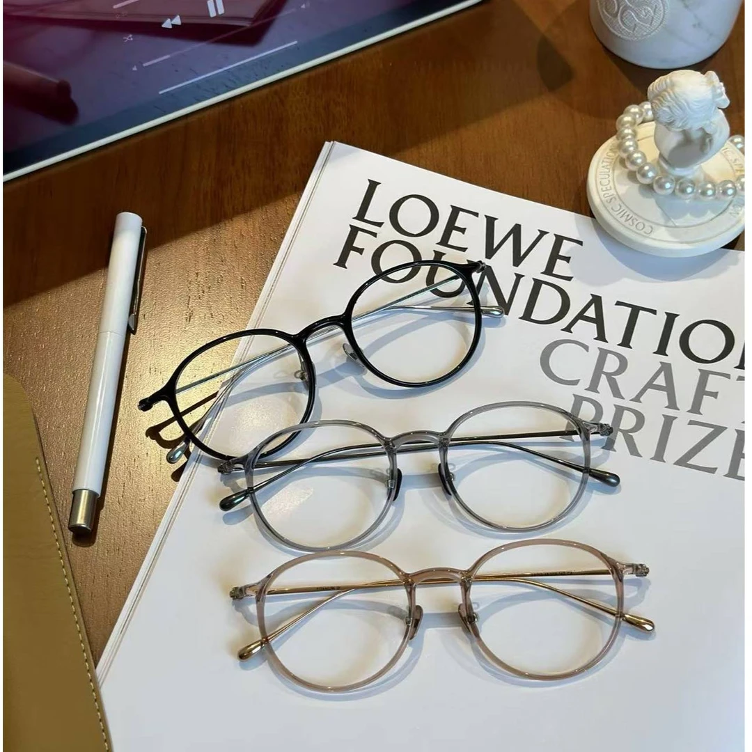 9号【仅6克小汤圆】miu系纯钛小脸高度数菱形脸超轻韧TR+钛眼镜框