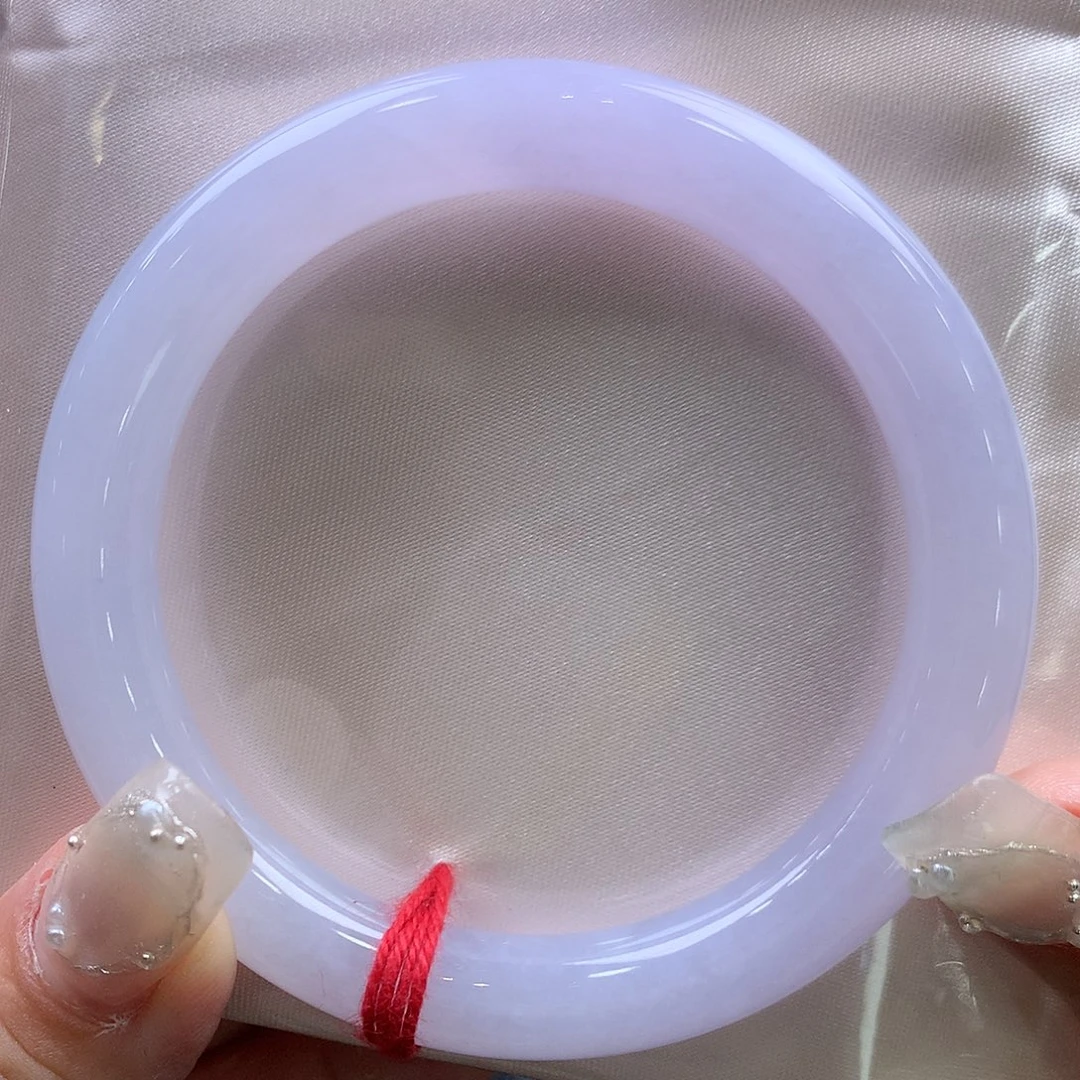 翡翠未镶嵌手镯55.8圆条