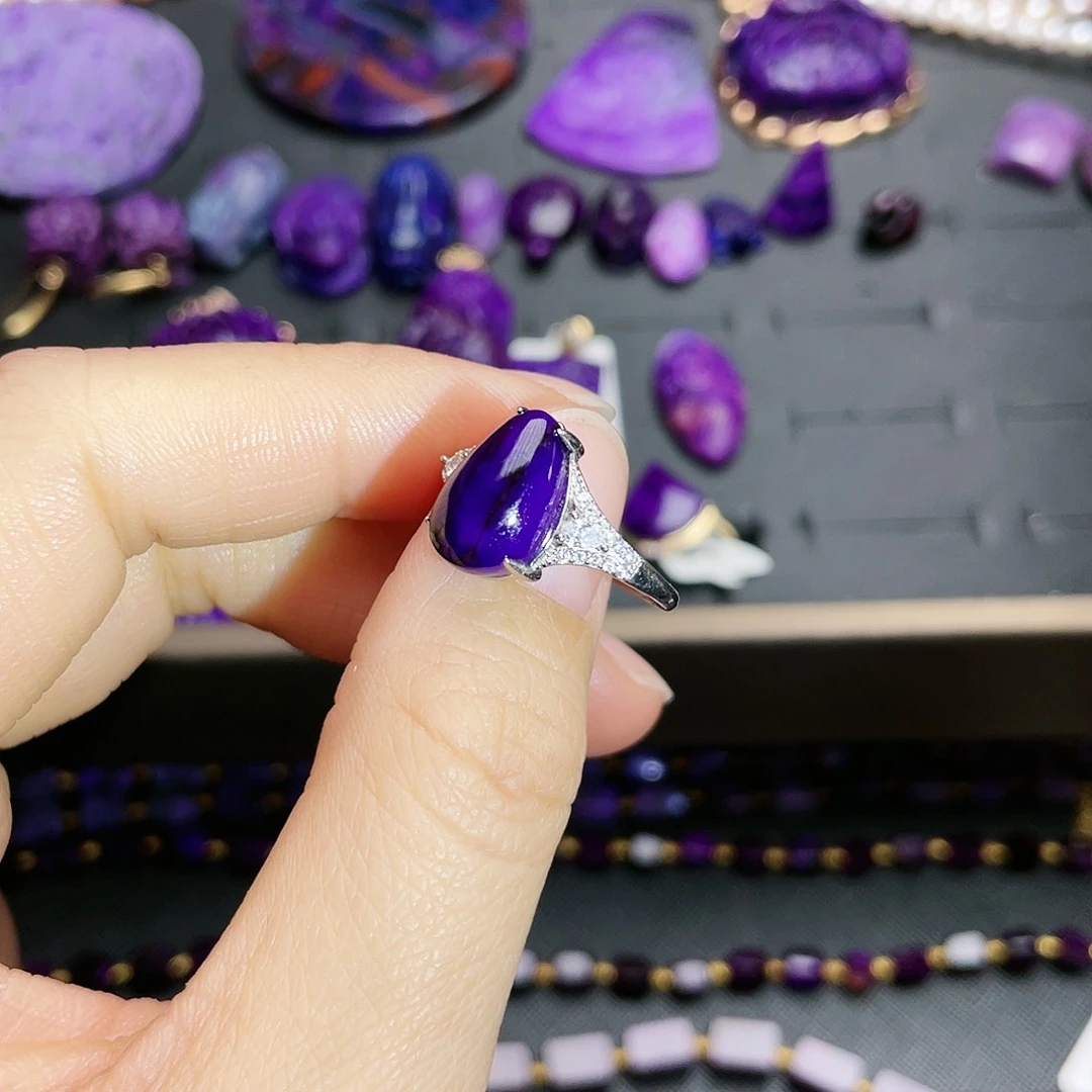 苏纪石（舒俱来）戒指银S925镶嵌