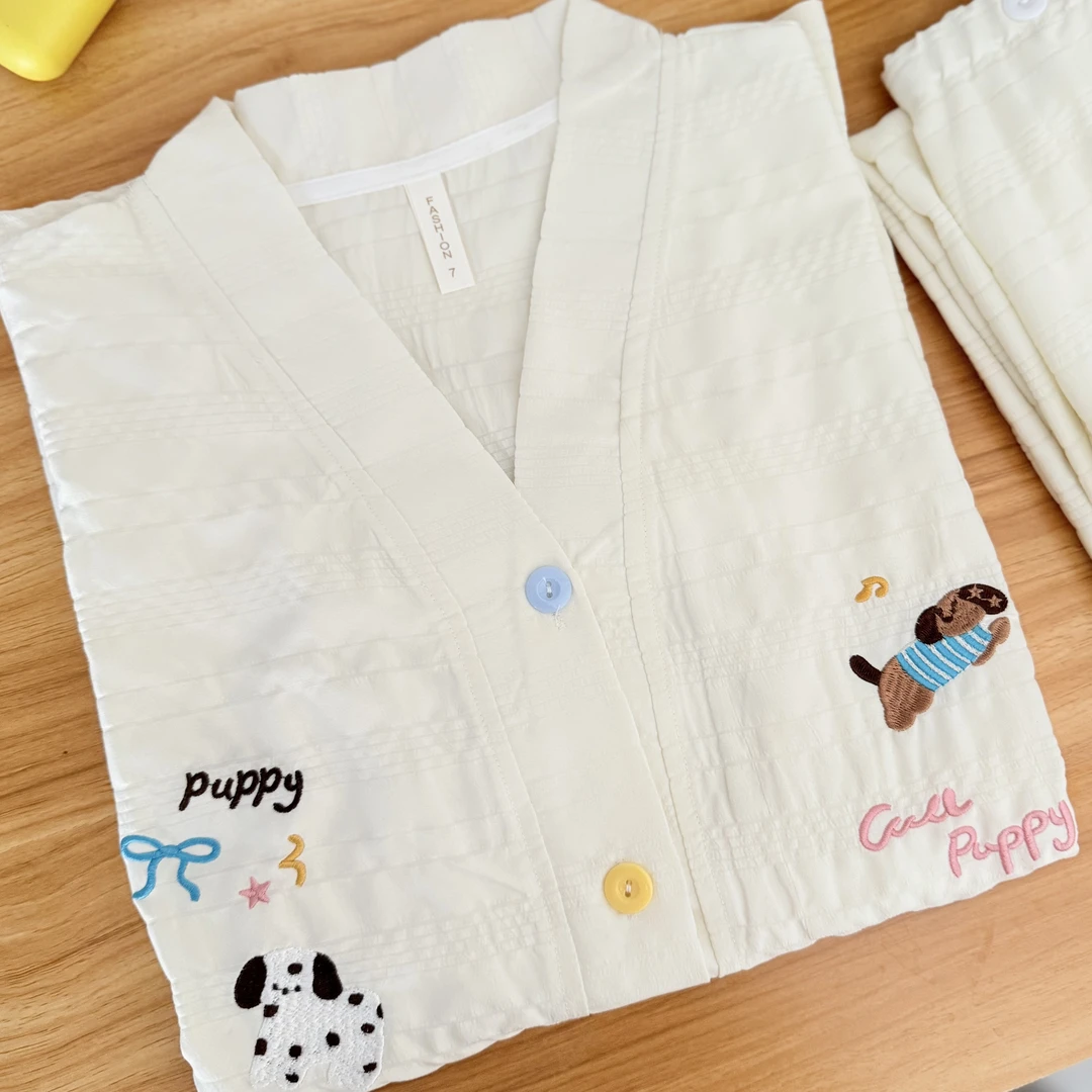 【100%纯棉棉纱】夏季月子服透气吸汗哺乳孕妇睡衣5薄款6产后7月8