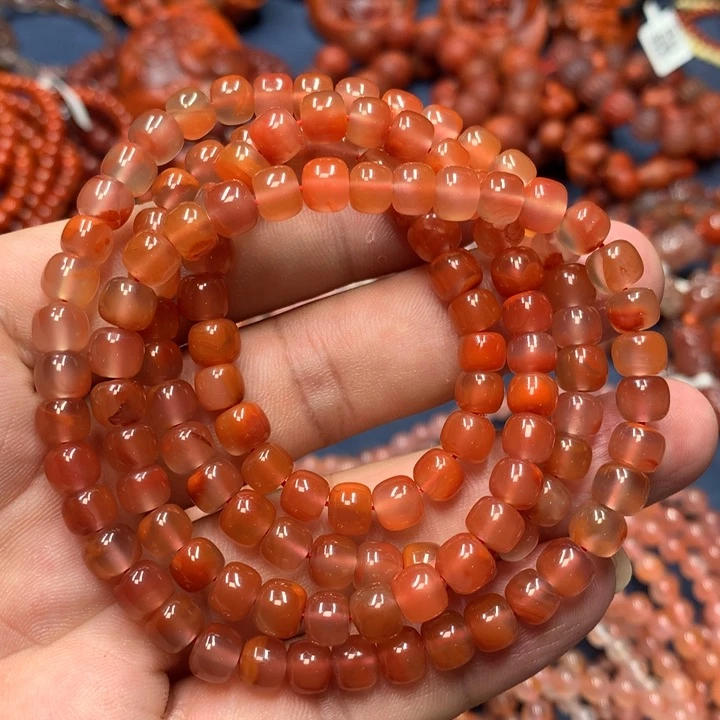 未镶嵌手串南红玛瑙6+m m