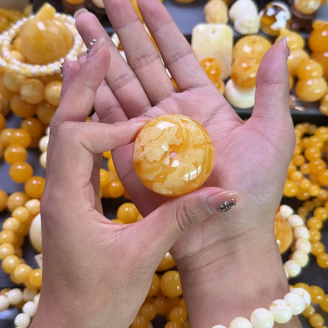 未镶嵌蜜蜡珠宝奇石平安扣