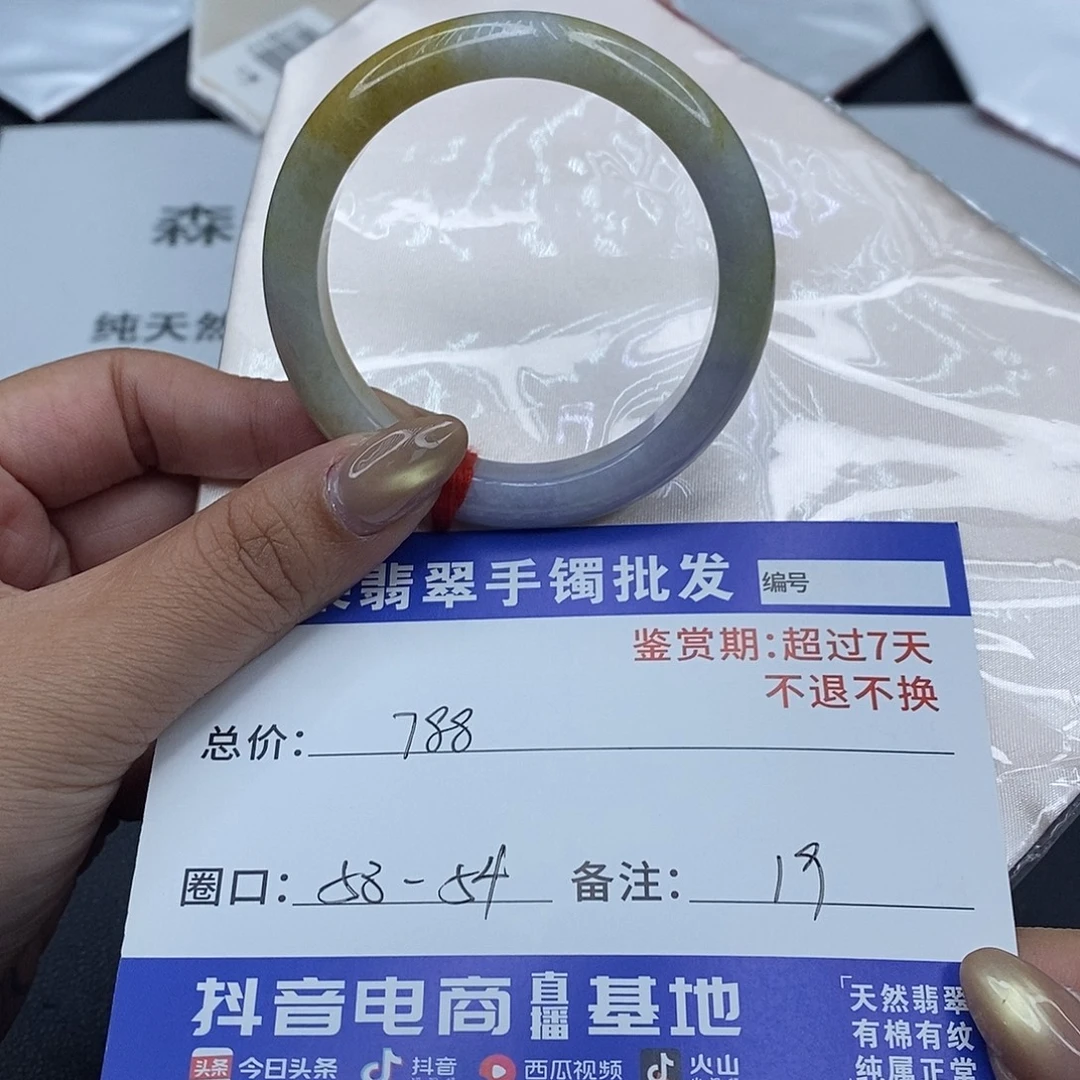 翡翠未镶嵌手镯百元手镯默认瑕疵