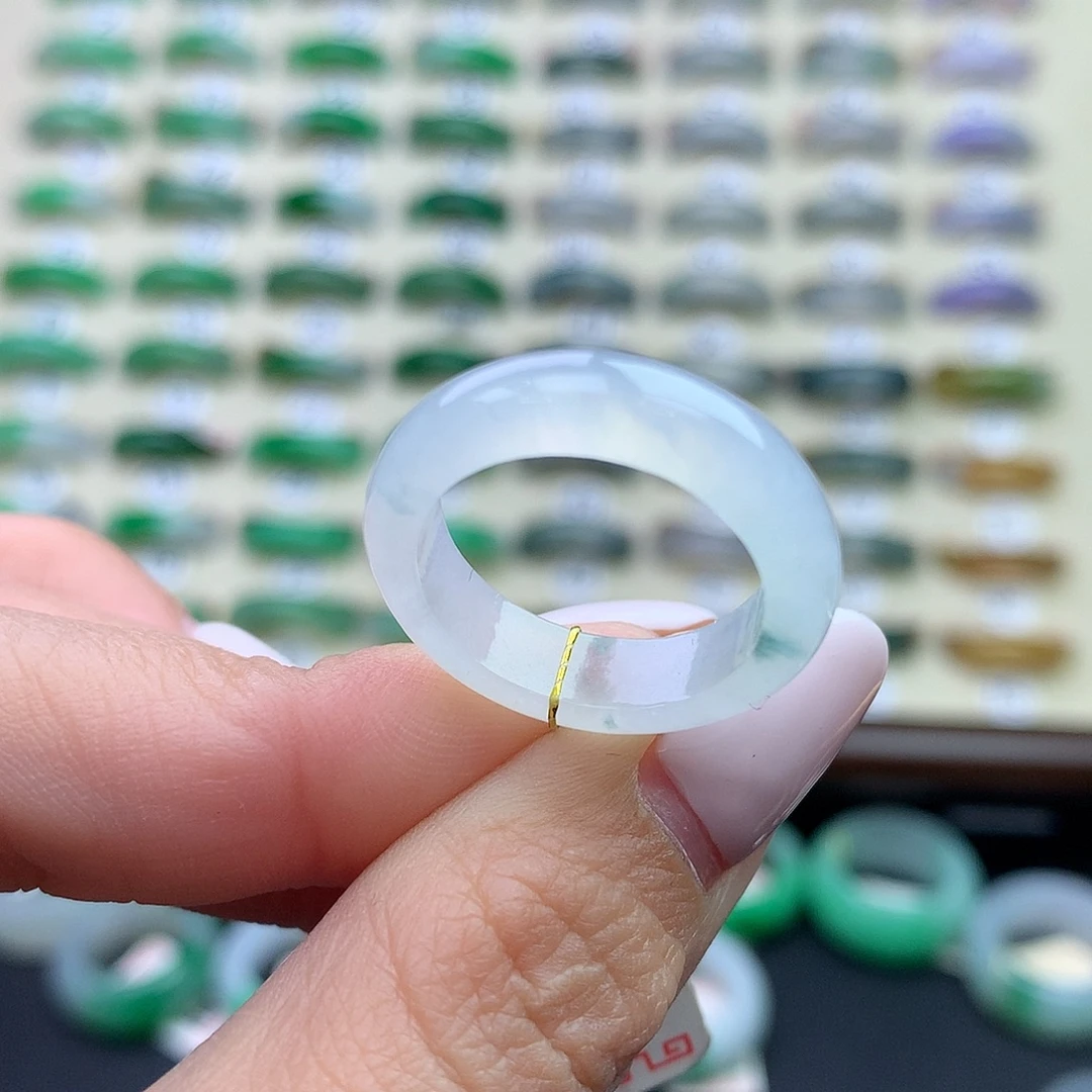 翡翠未镶嵌戒圈港14