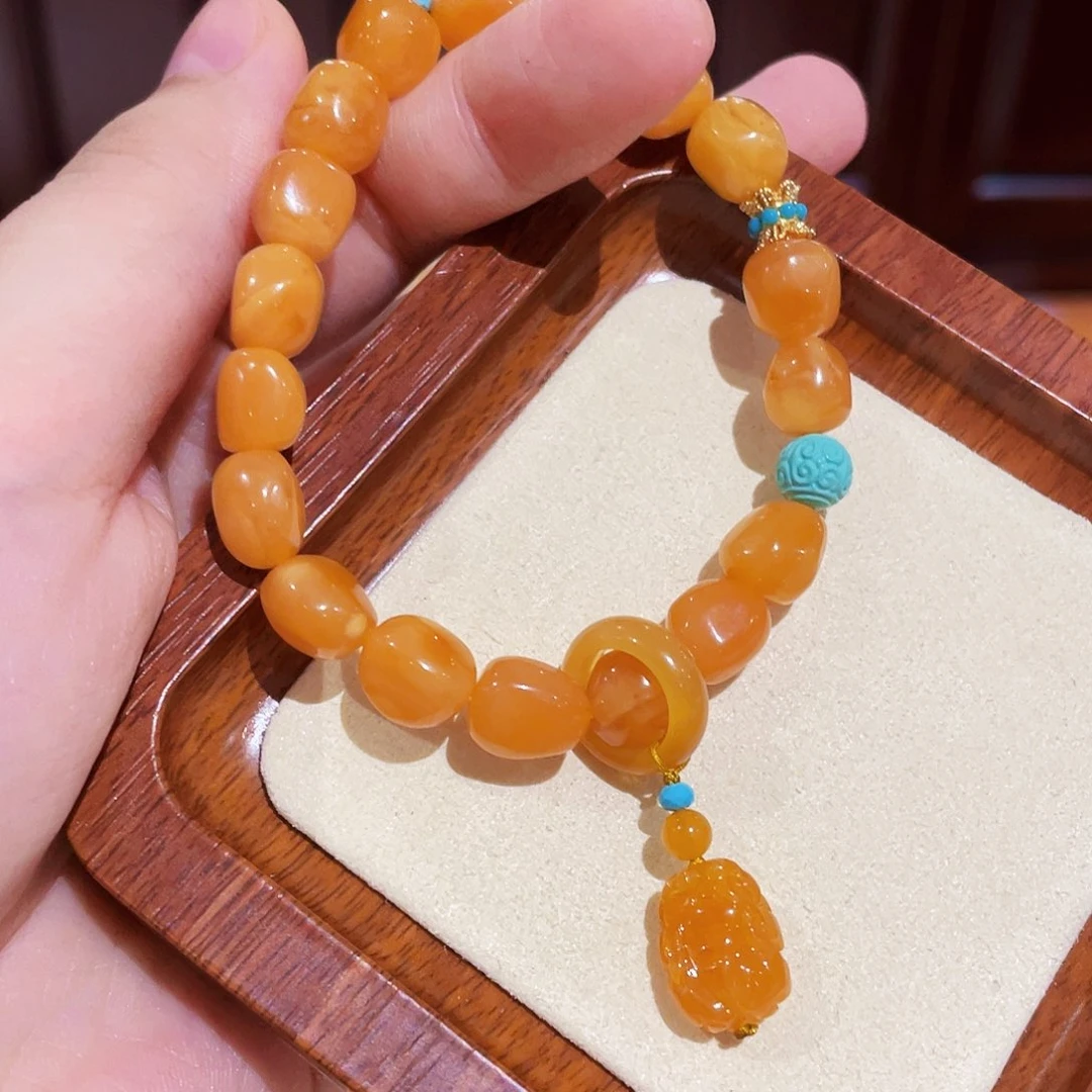 蜜蜡手链未镶嵌手串