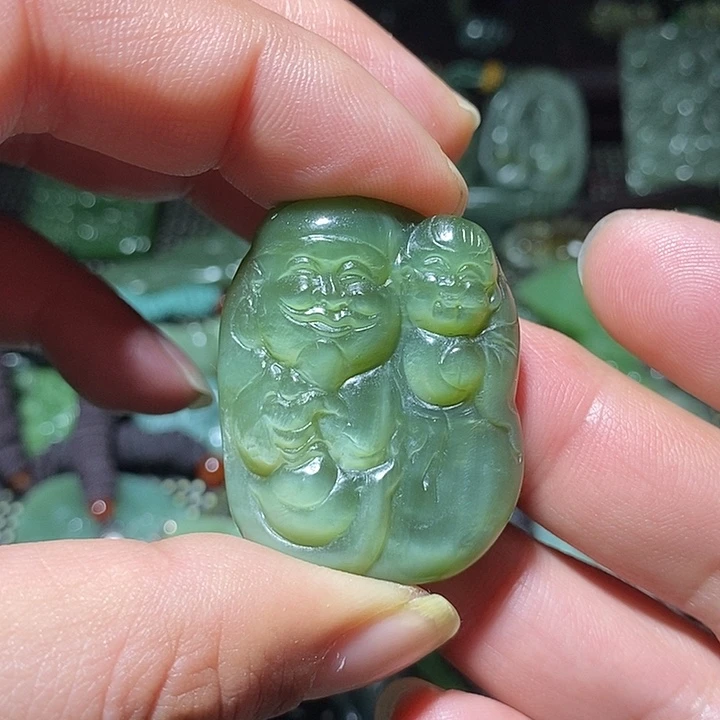 和田玉（糖玉）未镶嵌吊坠(不含链)