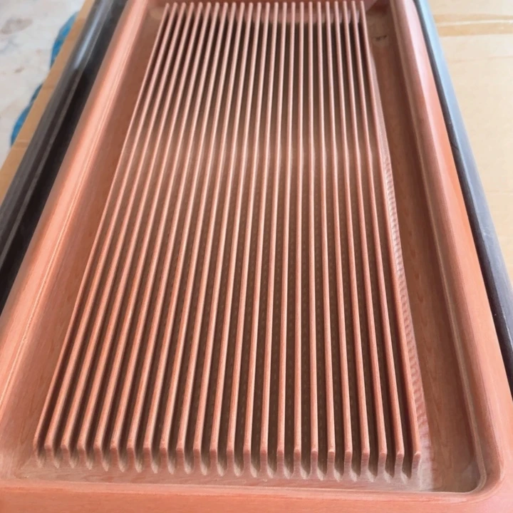 6030 6厚橙金料平纹微瑕特价款电木茶盘