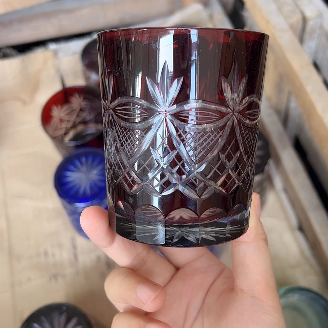 水晶玻璃平底款微瑕一个