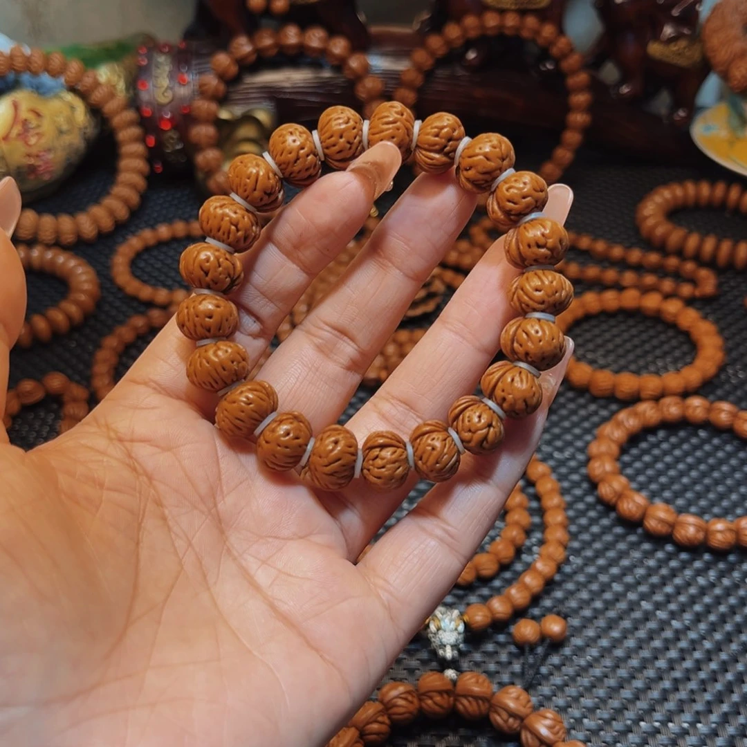 有***谓手串桃核14矮桩精品蟠桃单圈