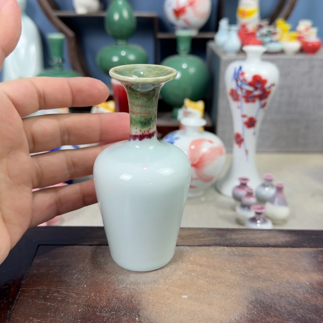 陶瓷手工小花器摆件
