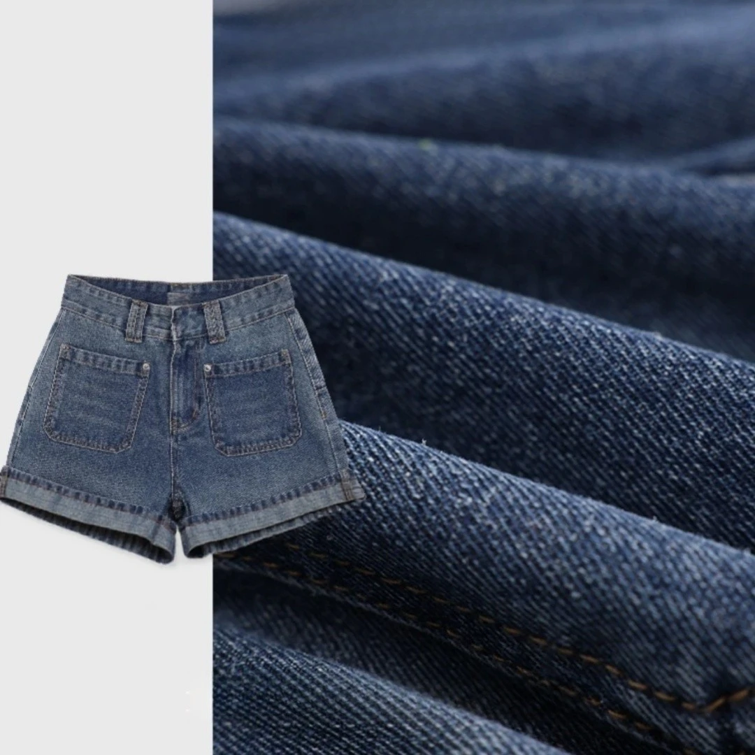 牛仔短裤女士时尚夏季短裤休闲外穿五分女装阔腿高腰-69071