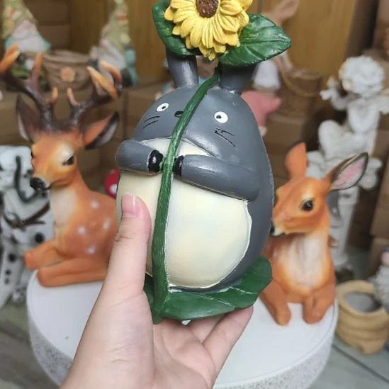 树脂龙猫花园摆件