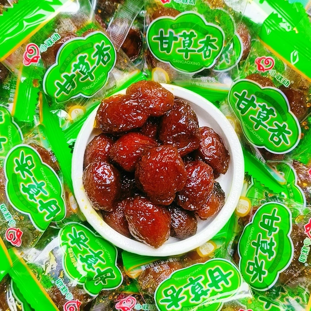心联动甘草杏散装休闲包装办公室零食独立杏脯酸甜带核蜜饯果脯