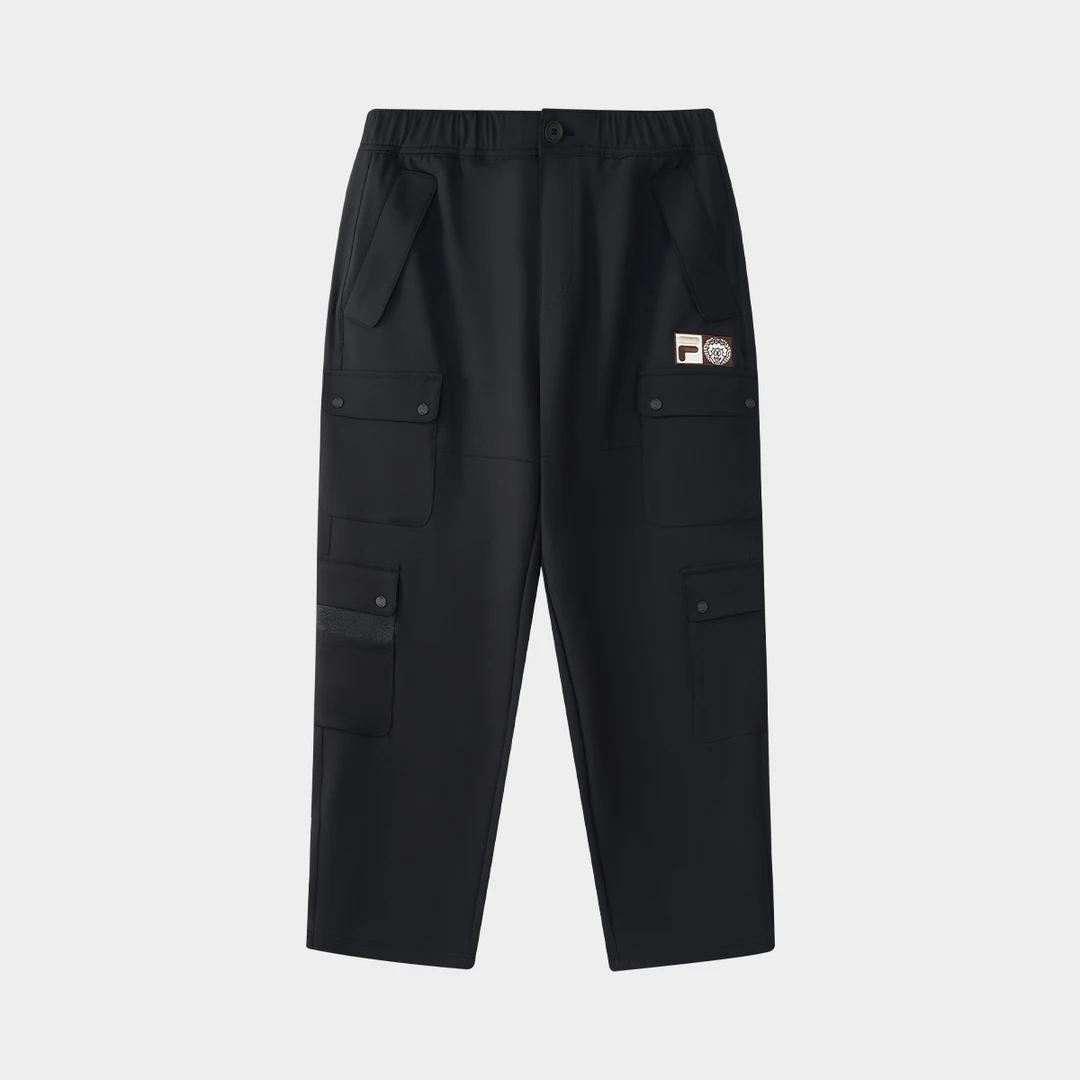 FILA X MR.DOODLE联名男子潮流运动日常宽松梭织长裤T11M549801F