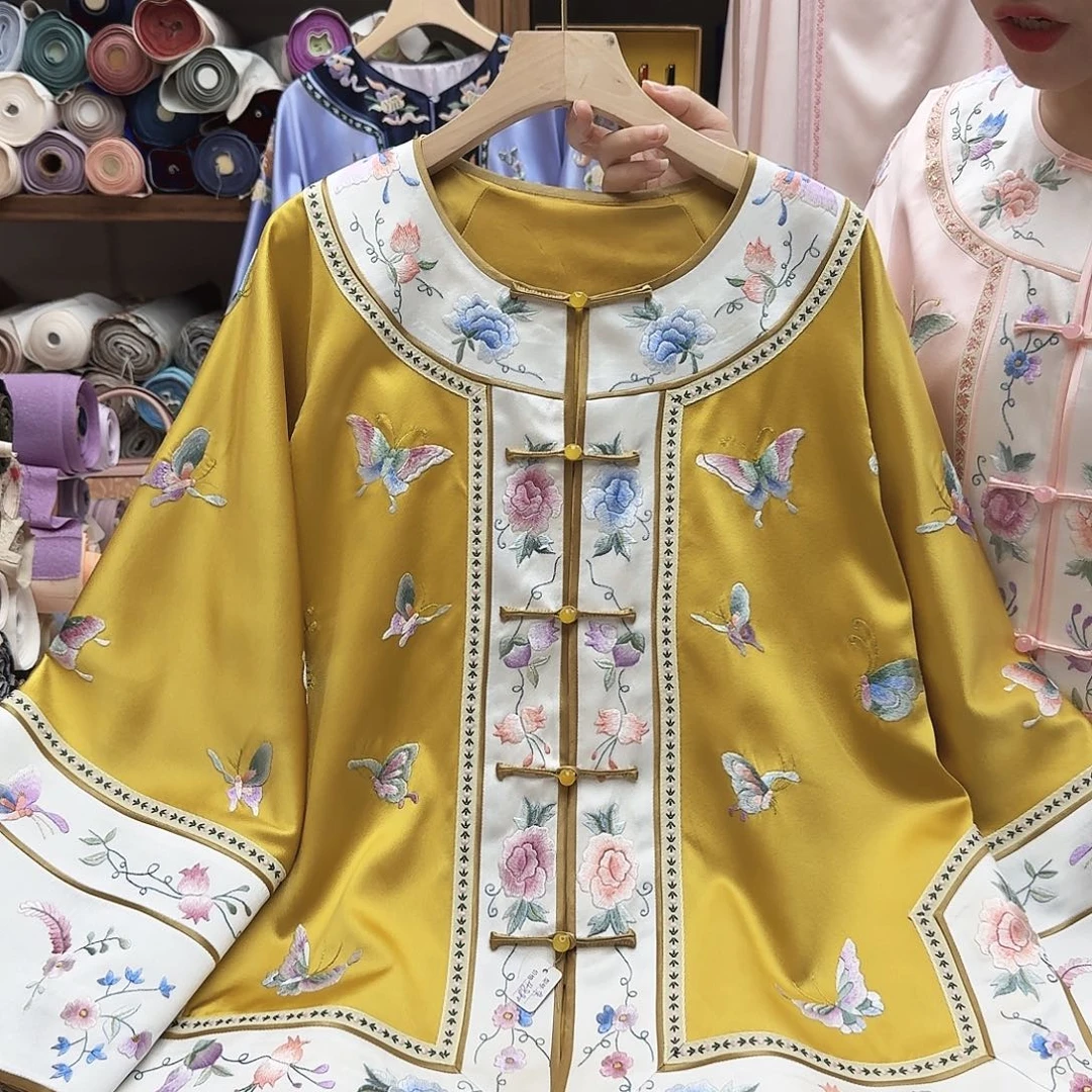 苏绣太太服16胸围110衣长64