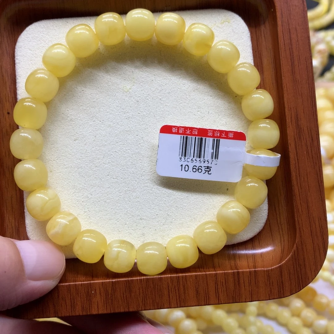 辉***呀蜜蜡未镶嵌手链蜜蜡