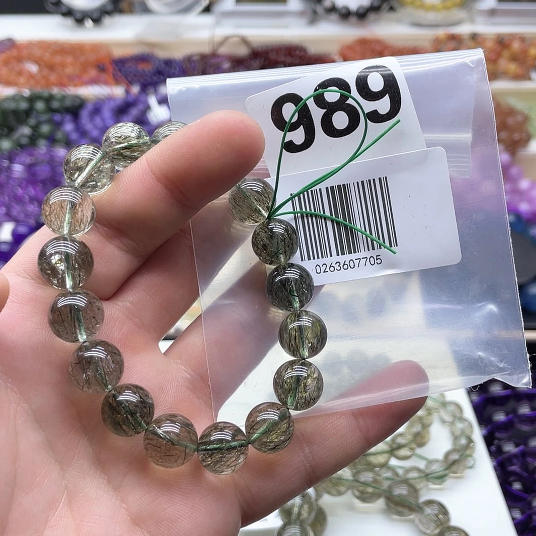 水晶手链未镶嵌小**?天然