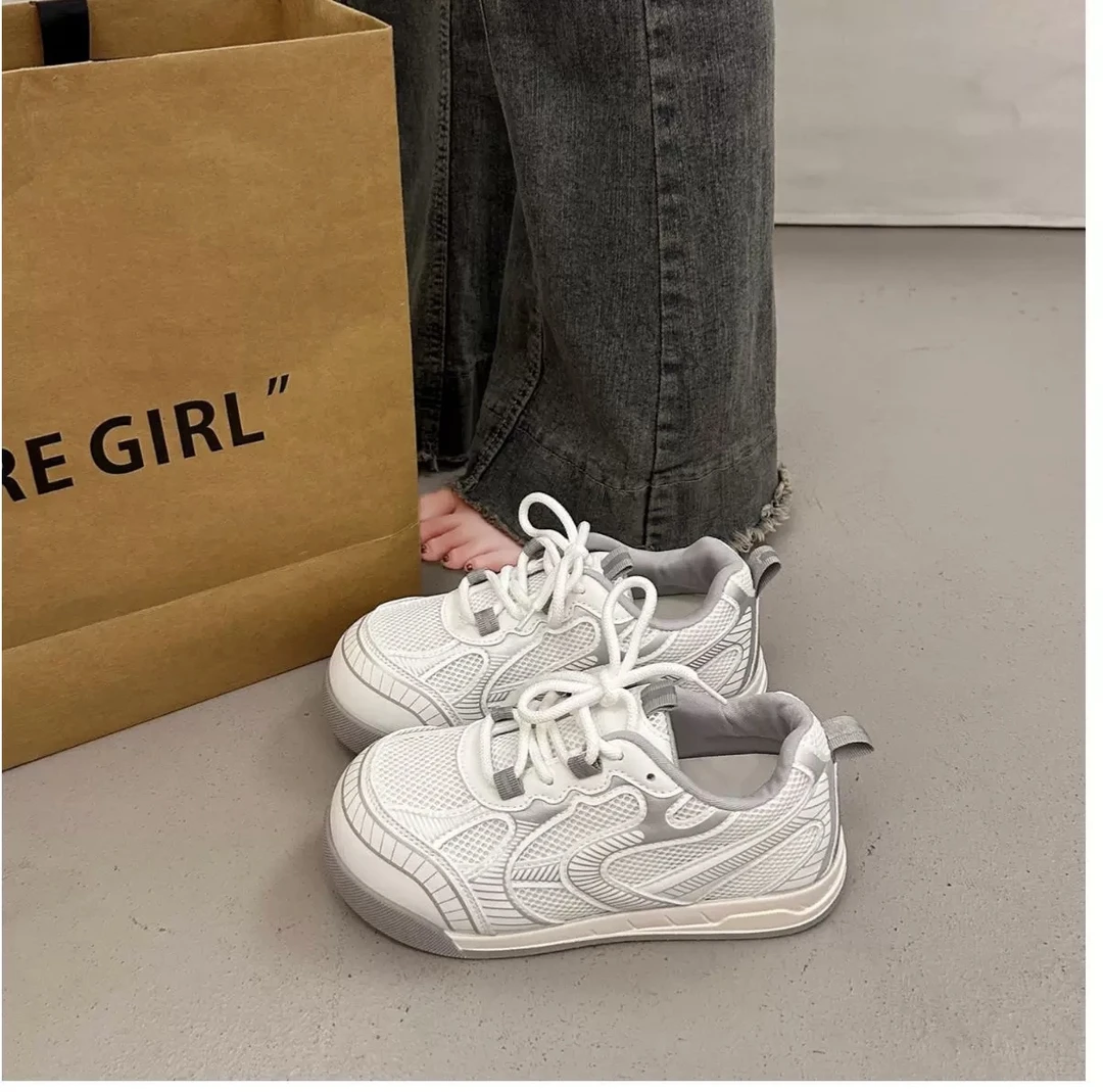 夏季小白鞋新款韩版ins女学生网面透气增高休闲鞋德训鞋板鞋G11