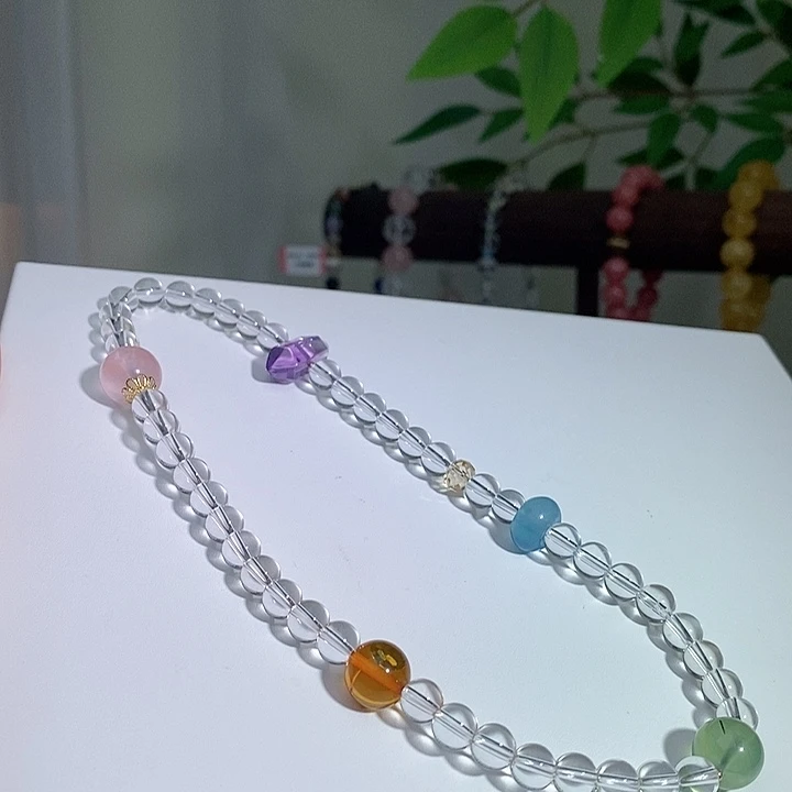 未镶嵌手链水晶白水晶7➕