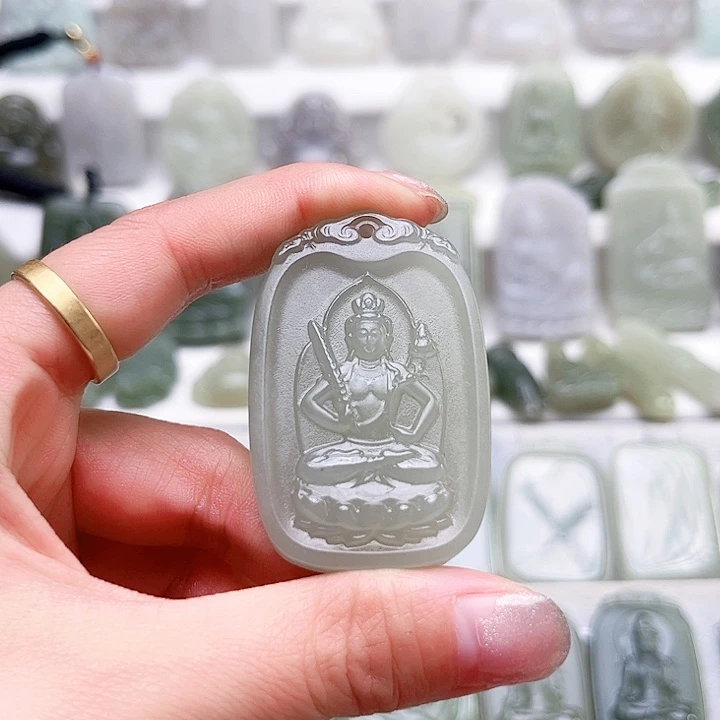 念***兮和田玉未镶嵌颈饰