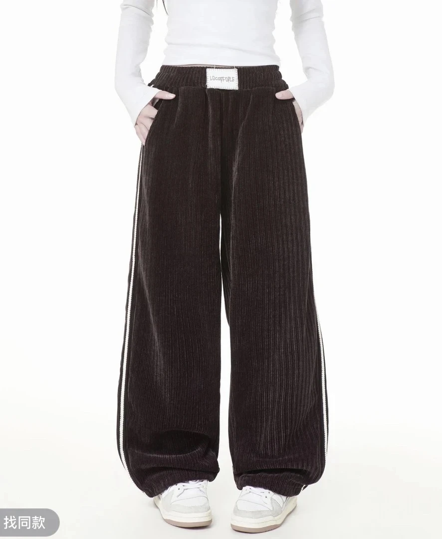 净版阔腿休闲裤wk138