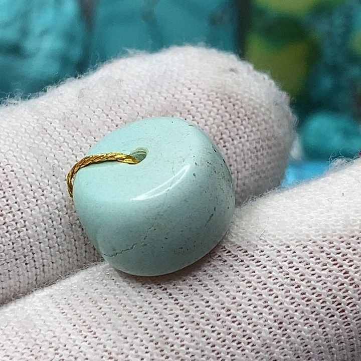 未镶嵌绿松石天然原矿 带武汉地大证书