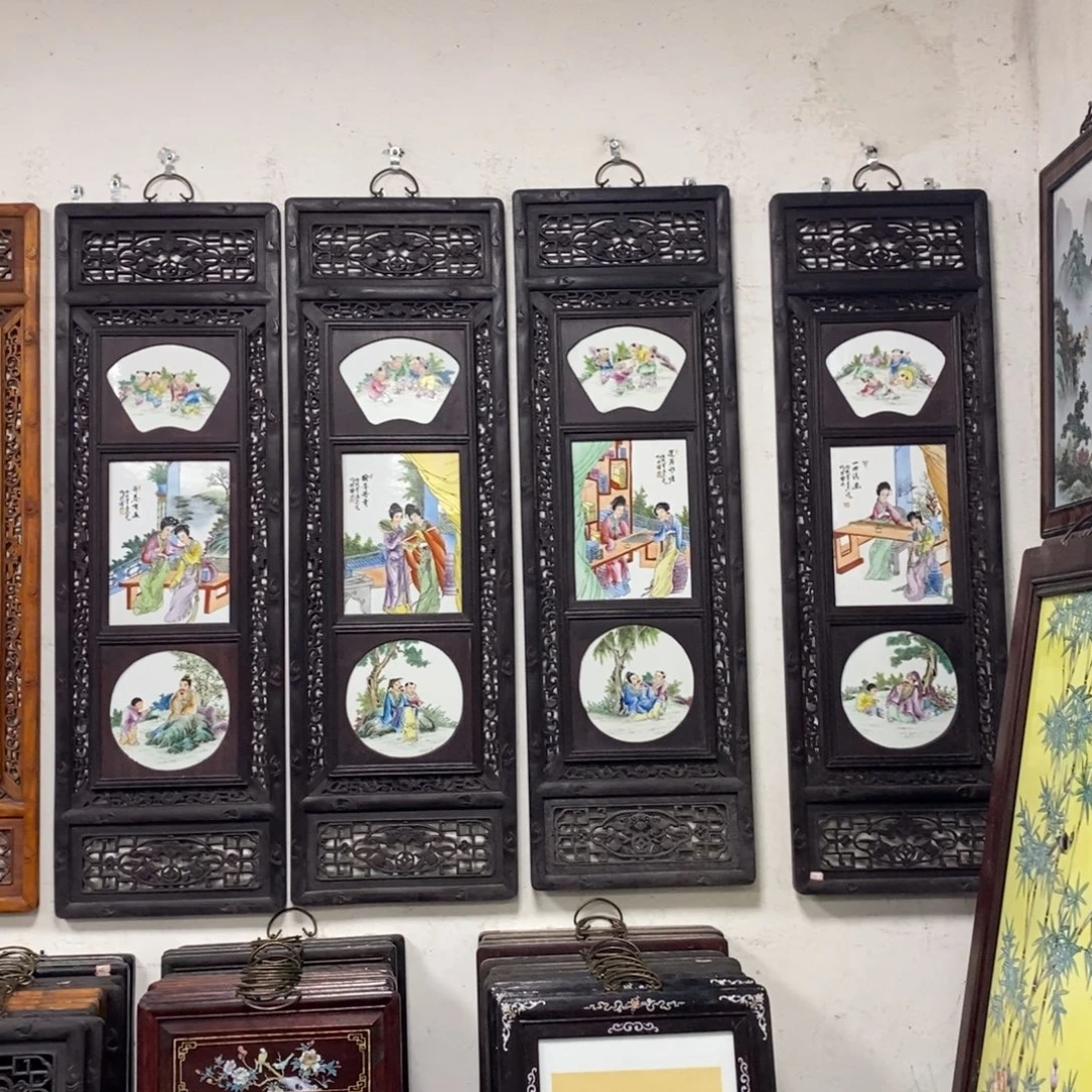 瓷1.2*36*4景德镇瓷板画柴窑烧制