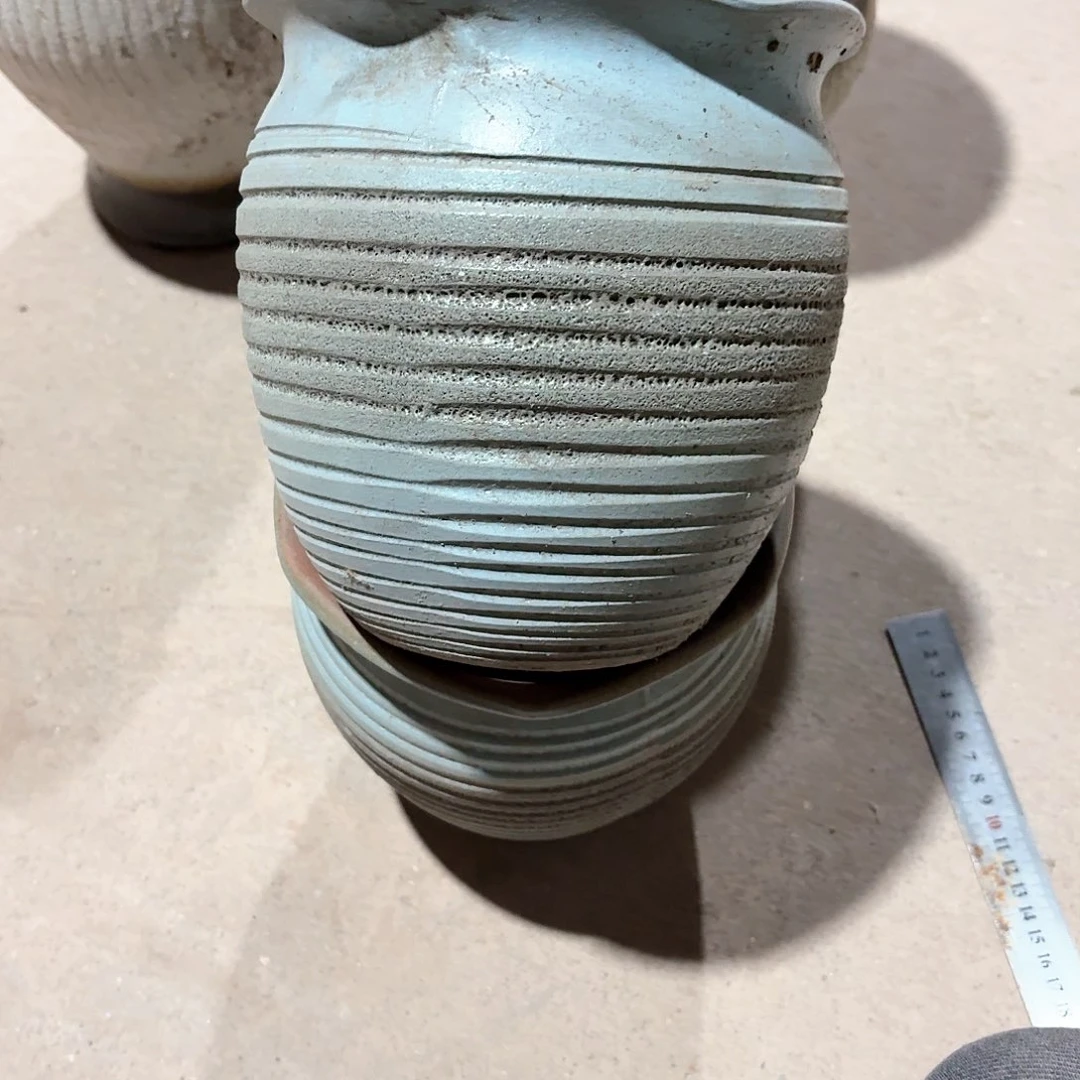 紫砂花盆高20口17瑕疵